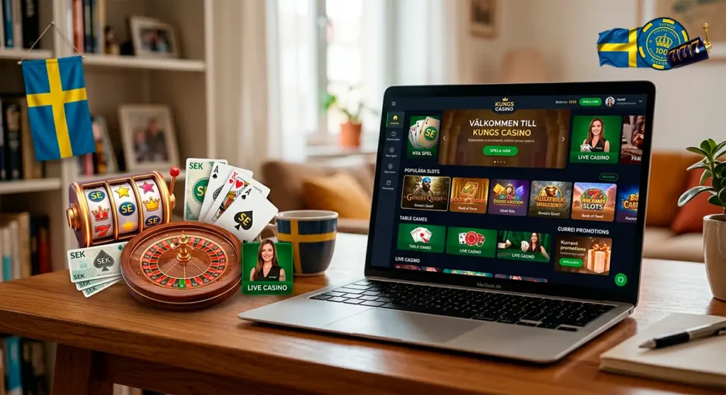 Game selection showcasing slots, roulette wheels, and live dealer entertainment options.